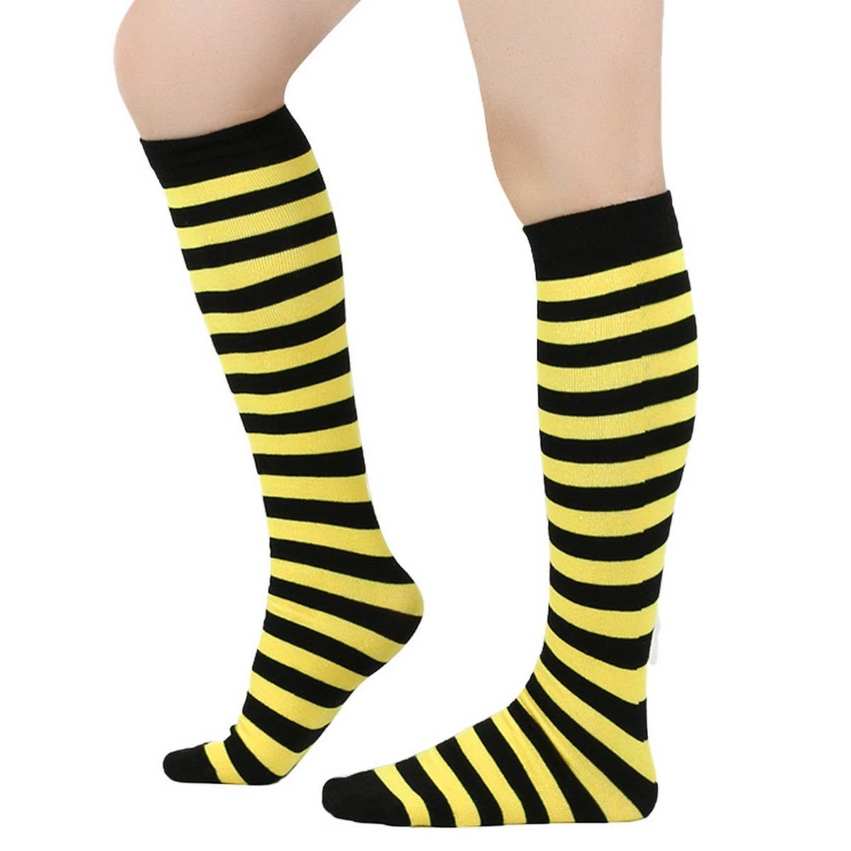 CWMM10060_STRIPED KNEE-HIGH SOCKS FOR CHRISTMAS