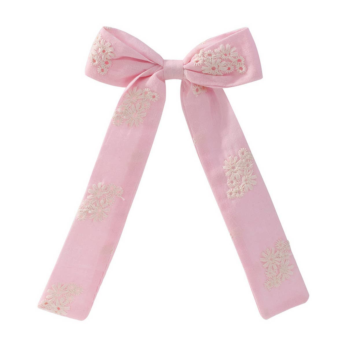 CHILDREN'S RIBBON BOW EMBROIDERED HAIRPIN