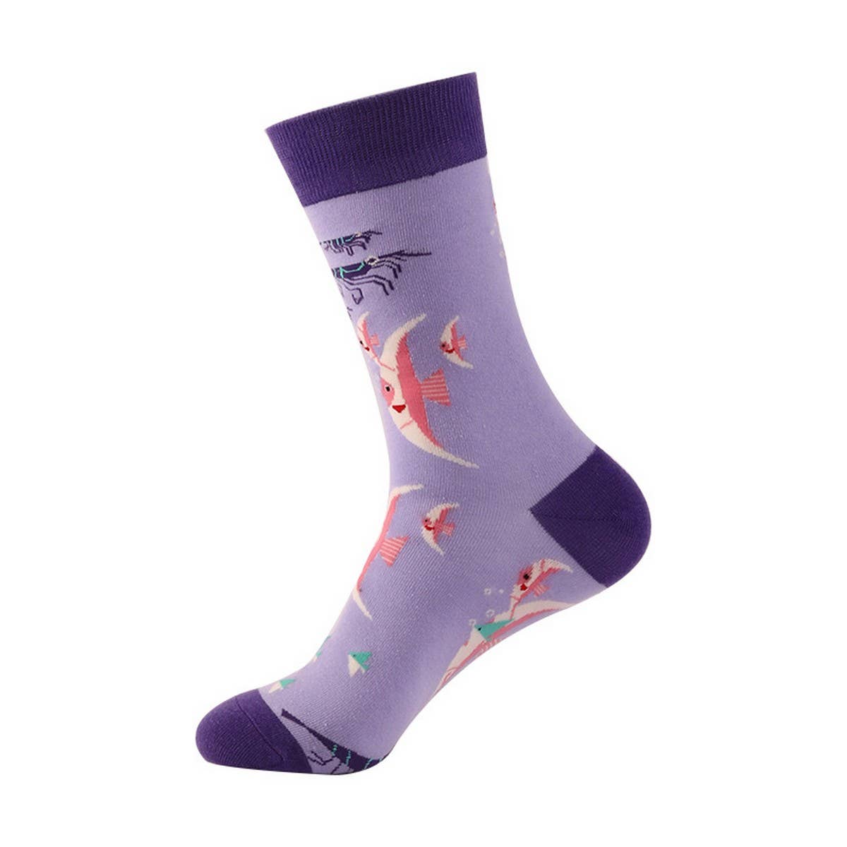 AUTUMN AND WINTER MARINE LIFE MID-TUBE SOCKS_CWMS1025