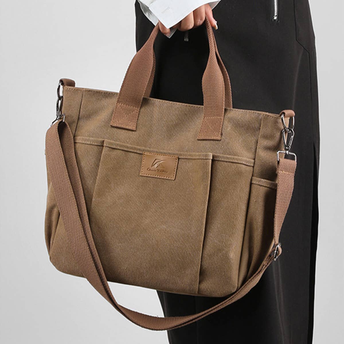 RETRO CANVAS BAG MESSENGER BAG TOTE BAG_CWAB1282