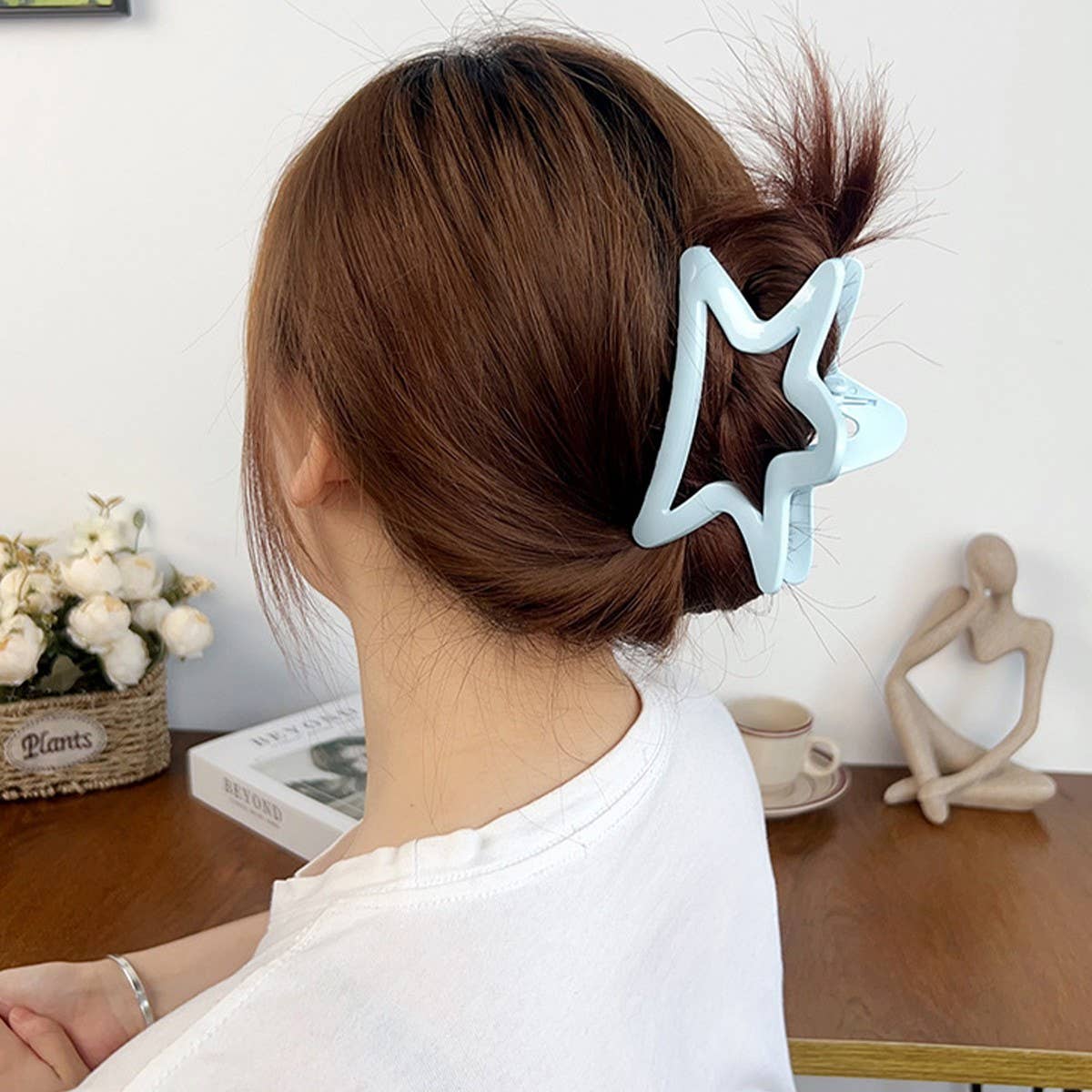 SWEET GIRL BOW FIVE-POINTED STAR HAIRPIN