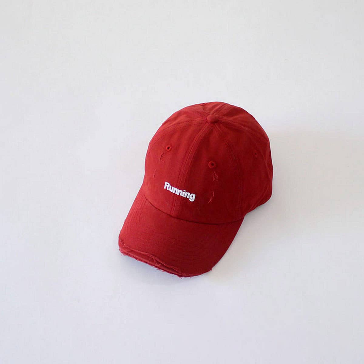 INS Kids Distressed Baseball Cap Letter Embroidery CWAH2889