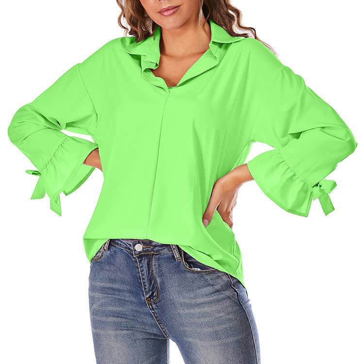 Stylish baggy solid color shirt