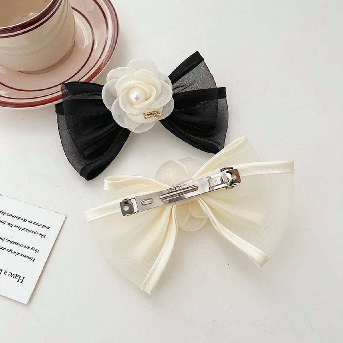 ROSE BOW VERSATILE ONE WORD HAIRPIN_CWAHA1178