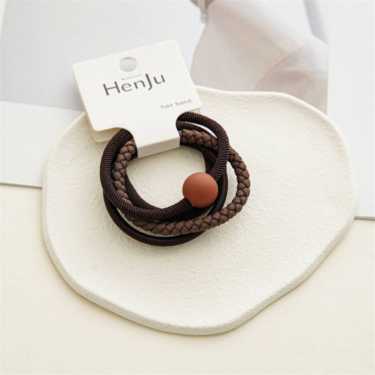 4PCS/SET BALL SIMPLE HAIR TIES_CWAHA0333
