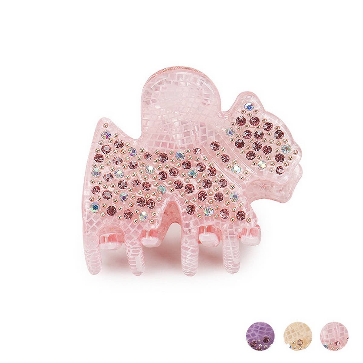 CLIP GENTLE STYLE PINK ACRYLIC MINI HAIR CLIP