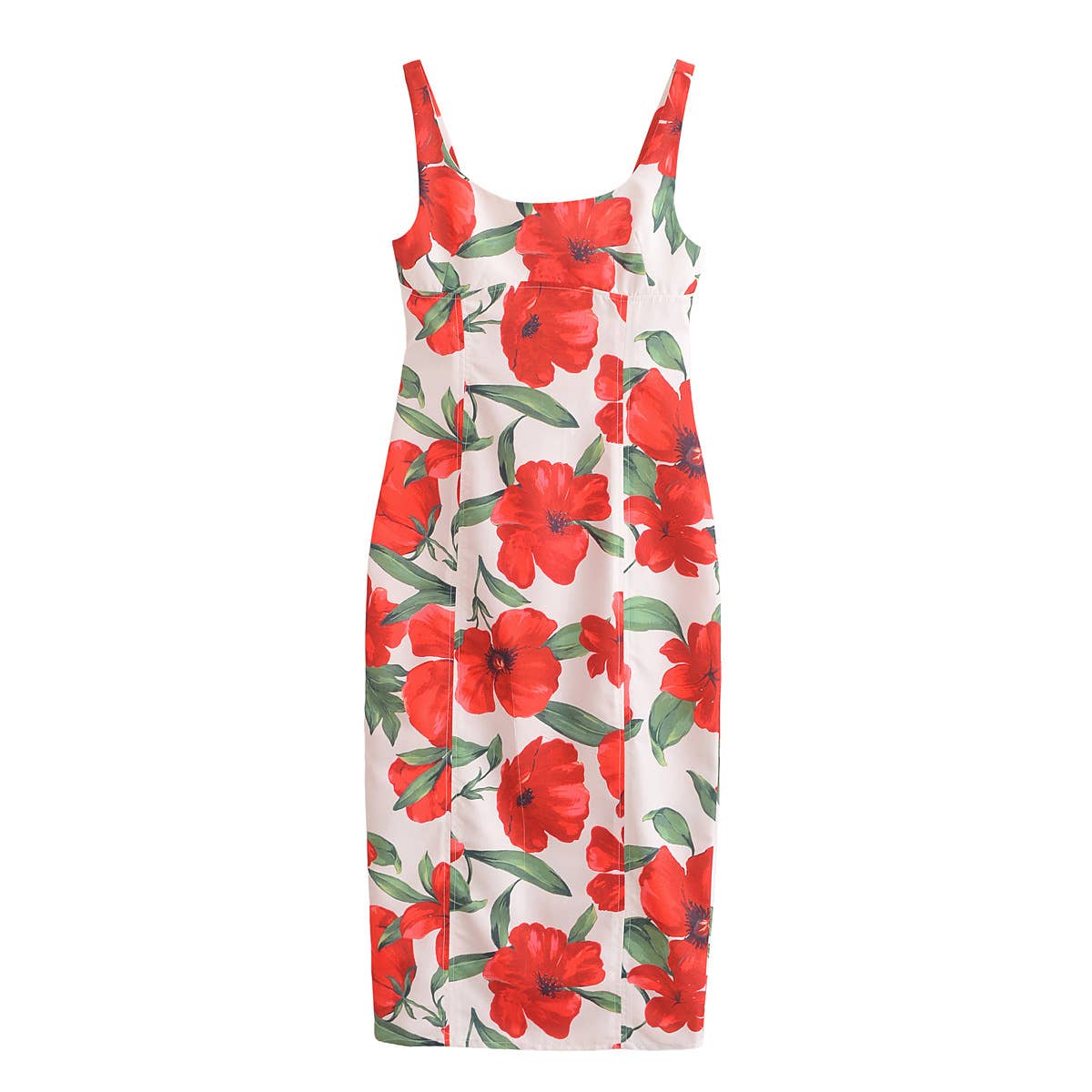 Niche vintage French print casual halter dress