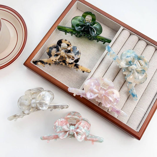 AESTHETIC AND HIGH-END SWEET BOW HAIRPIN_CWAHA1587