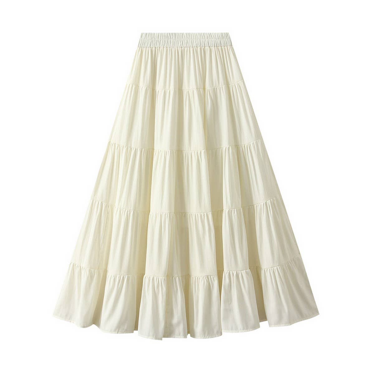 GENTLE AND SWEET LONG-SLEEVED CAKE SKIRT