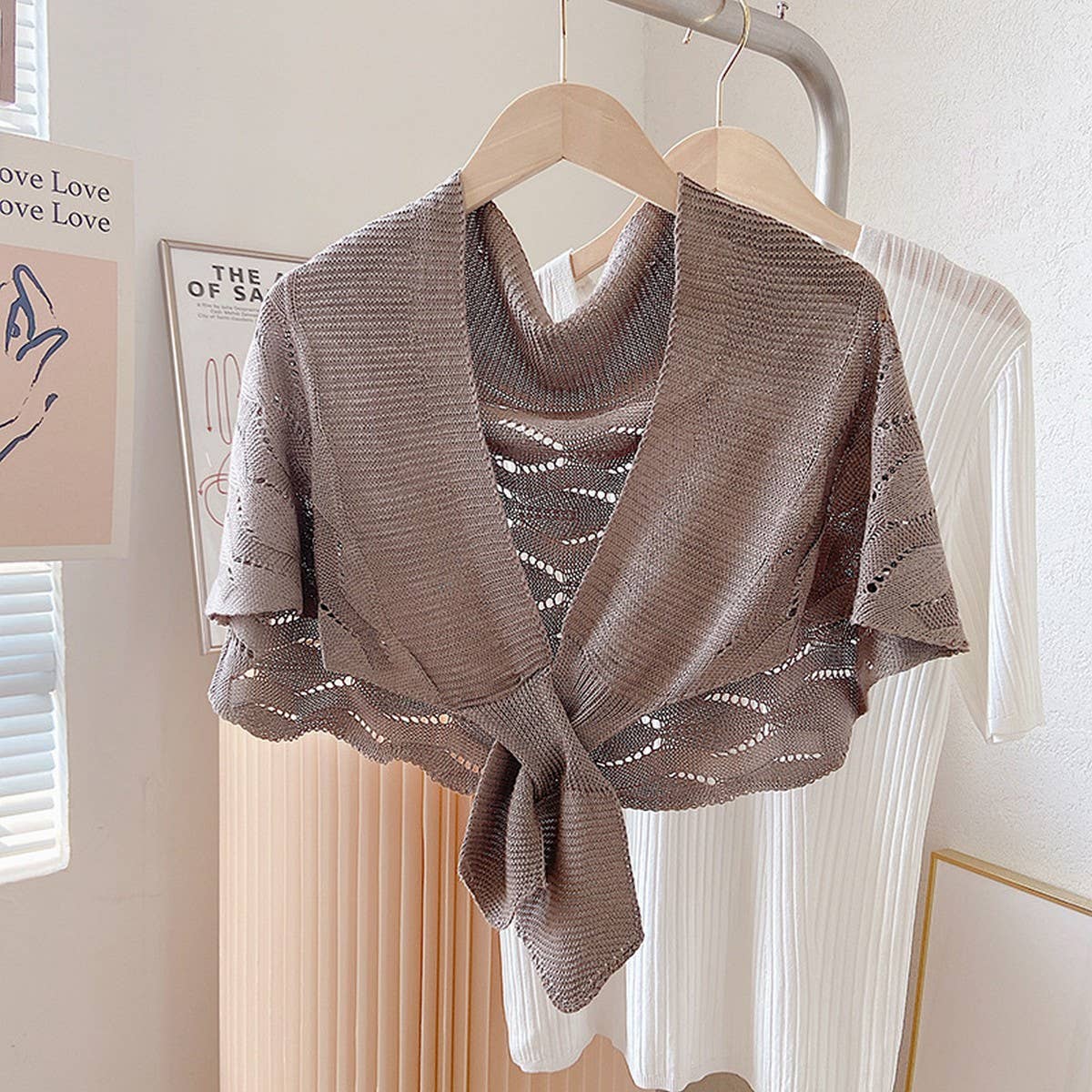 CWASC03115_KNIT MERMAID SHAWL CAPE SUN PROTECTION SCARF