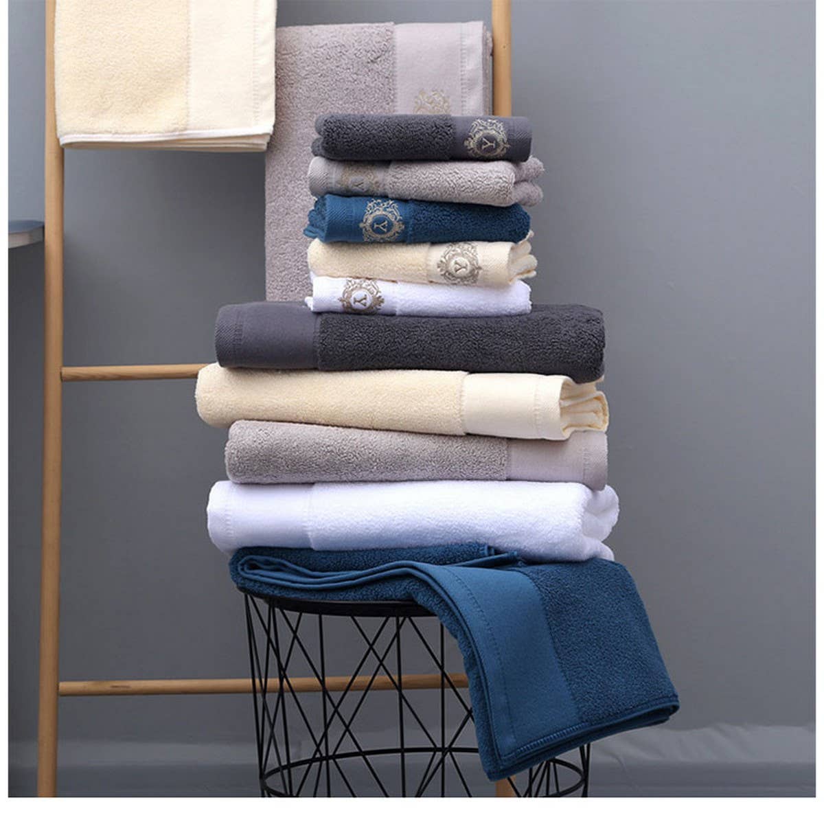 ABSORBENT THICK HOUSEHOLD COTTON TOWEL BATH TOWEL_CWMM2273