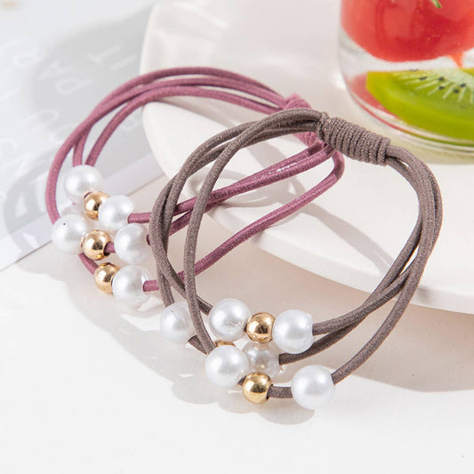 SIMPLE AND FASHIONABLE PEARL HAIR TIE_CWAHA0874