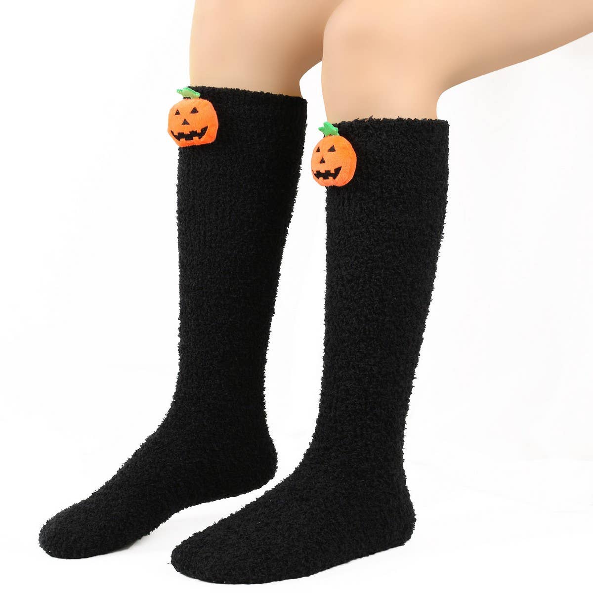 CWMS02684_CHRISTMAS KNEE HIGH SOCKS WARM LEG WARMERS
