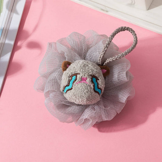 CWMM8750_CARTOON ANIMALS CUTE BATH BACK SCRUB BATH FLOWER