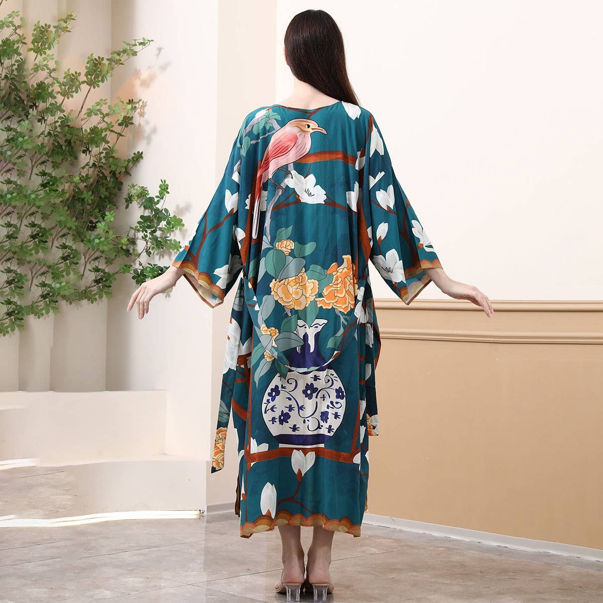 Rayon Beach Cover-Up Bikini Cardigan for Vacation_CWMM6316