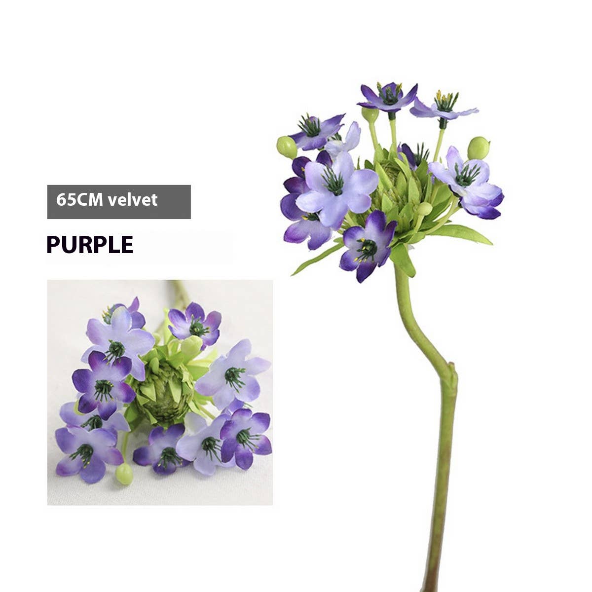 Velvet Artificial Fresh Bouquet Handheld Flower