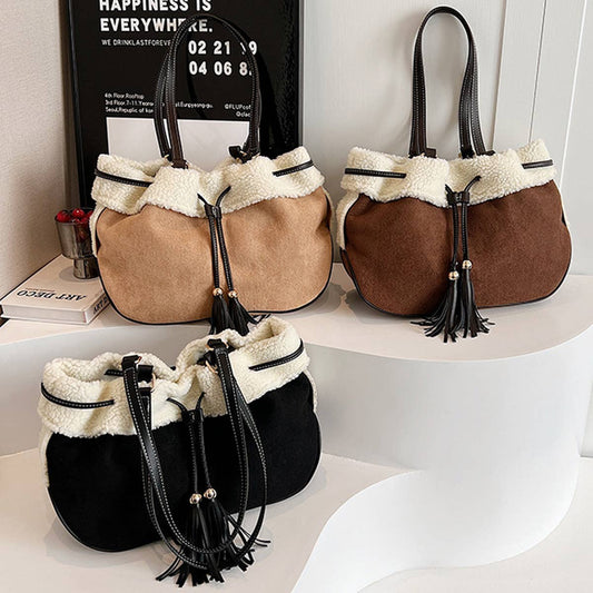 RETRO STITCHING LARGE CAPACITY TOTE BAG_CWAB1575