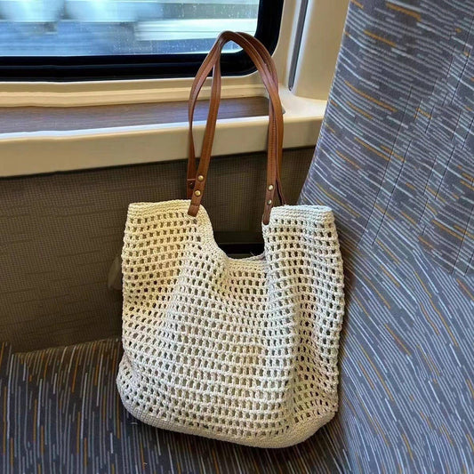 CWAB4838_LARGE CAPACITY BEACH LEISURE SHOULDER TOTE BAG