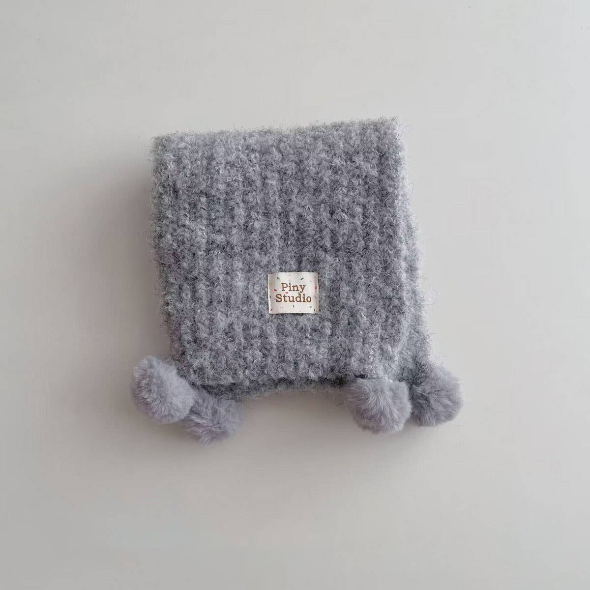 Cute Pom Pom Knit Scarf ?Neck Warmer for Kids
