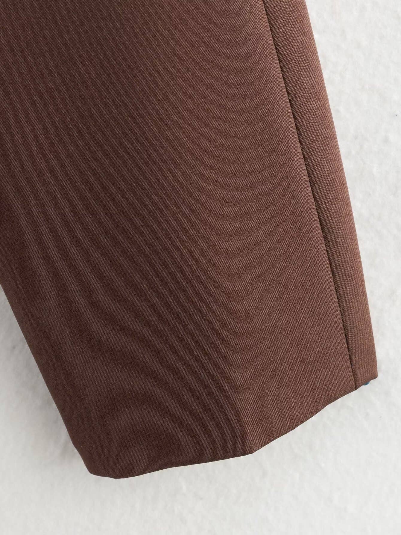 Two-piece set round-neck jacket and mini skirt