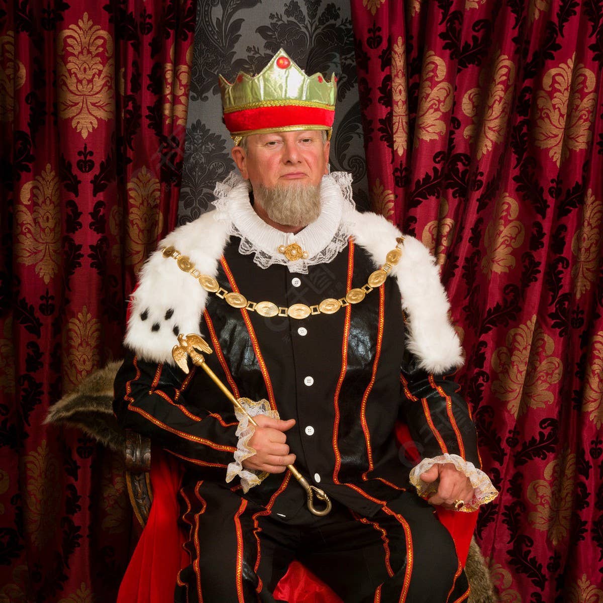 CWMM9625_THEATER PRINCE KING HAT BALL CROWN BIRTHDAY HAT