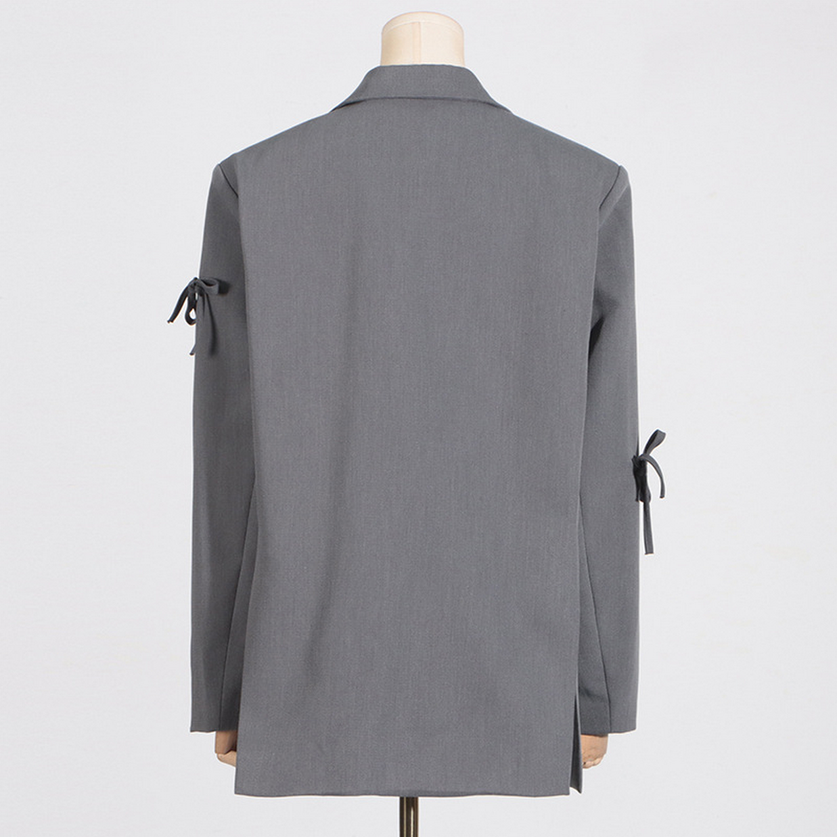 Bow Detail Blazer ??Slim Fit Comfy Spring Coat_CWOCO1236