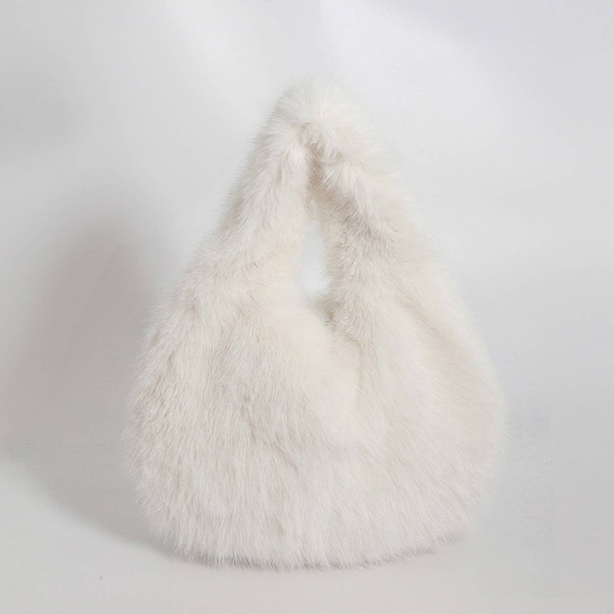 WINTER IMITATION FOX FUR ALLMATCH HANDBAG PLUSH BAG_CWAB3961