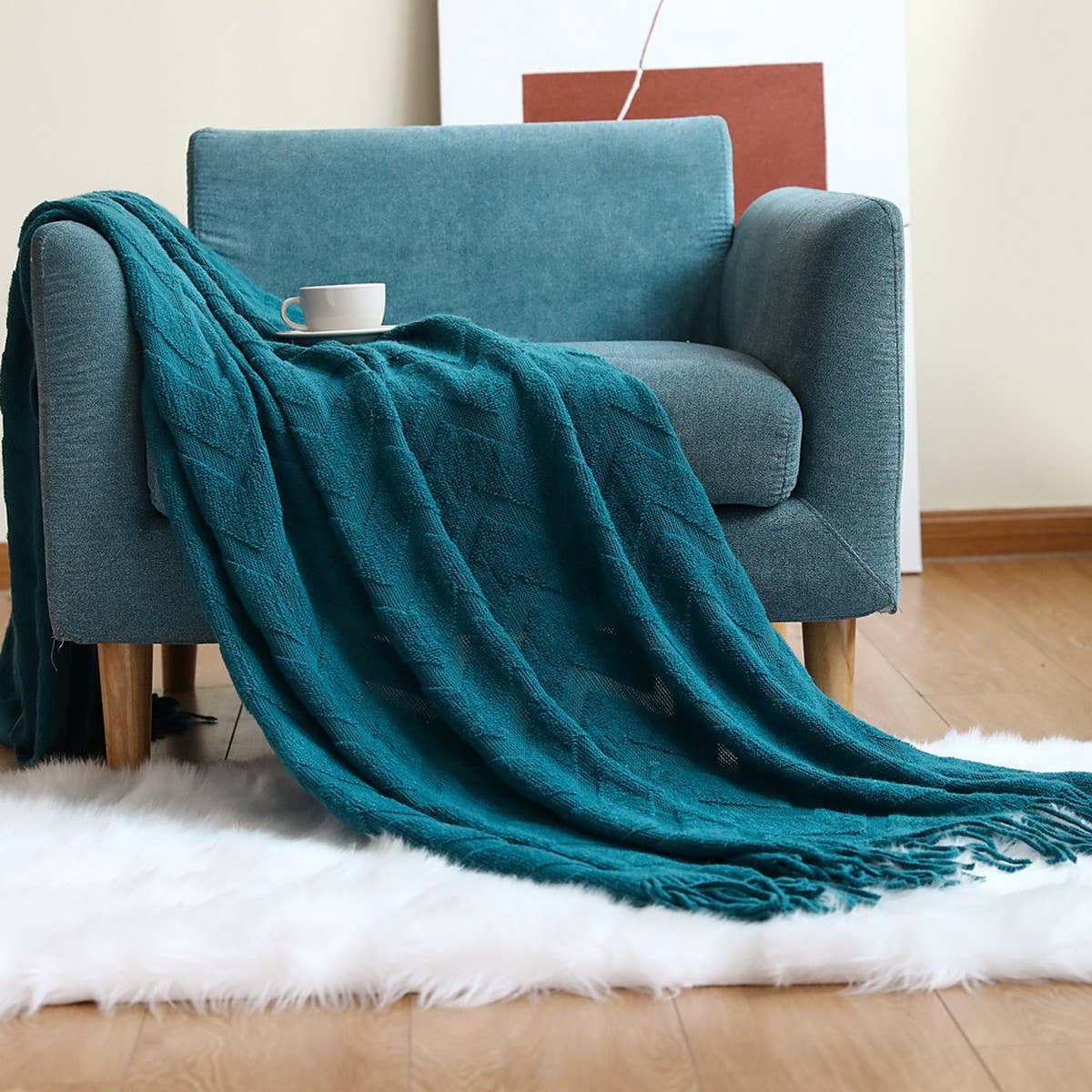 KNITTED SLEEP BLANKET WEIGHTED BLANKET COVER