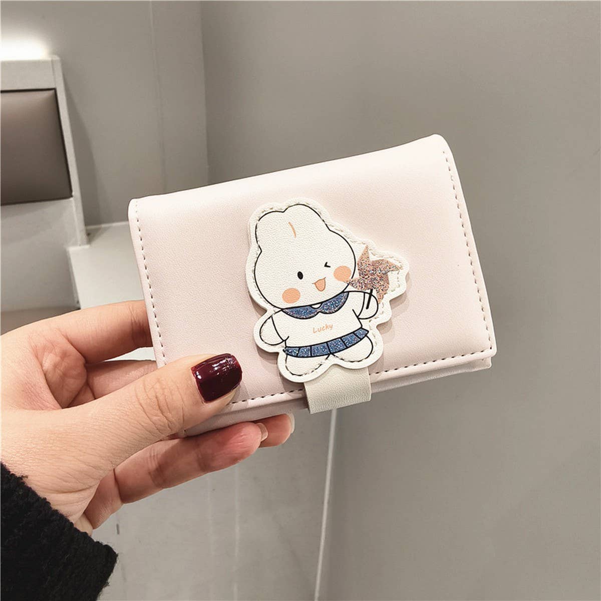 CARTOON CUTE RABBIT MINI SHORT WALLET_CWAB2557