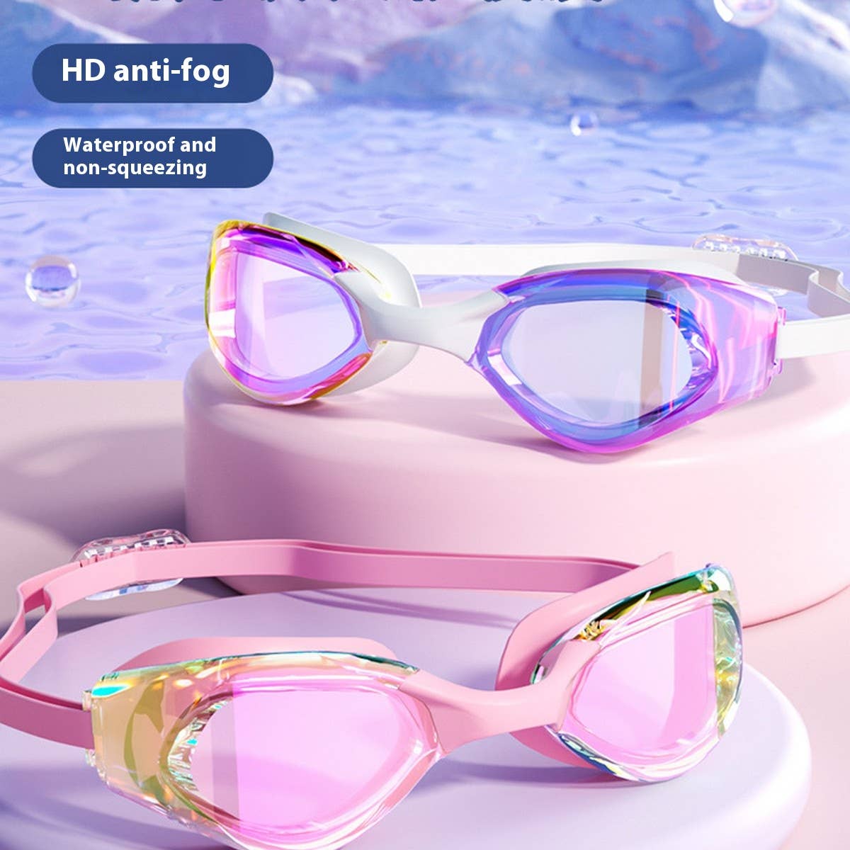 Pro Anti-Fog Swim Goggles for Adults ??œRacing Style_CWMM6637