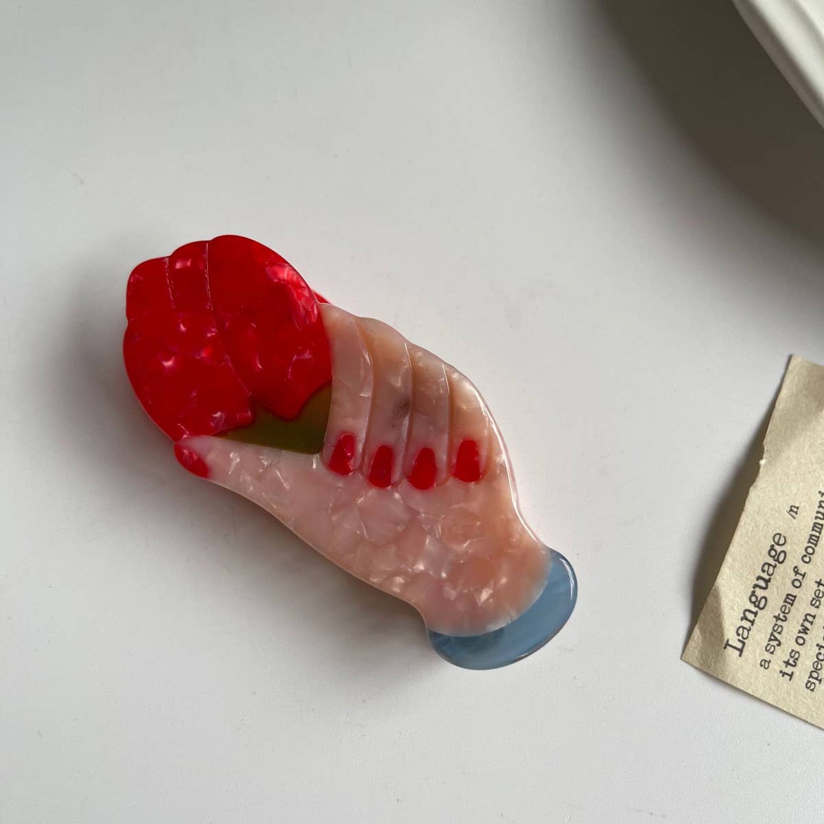 SIMPLE AND FRESH PALM BOUQUET HAIRPIN CLIP_CWAHA1327