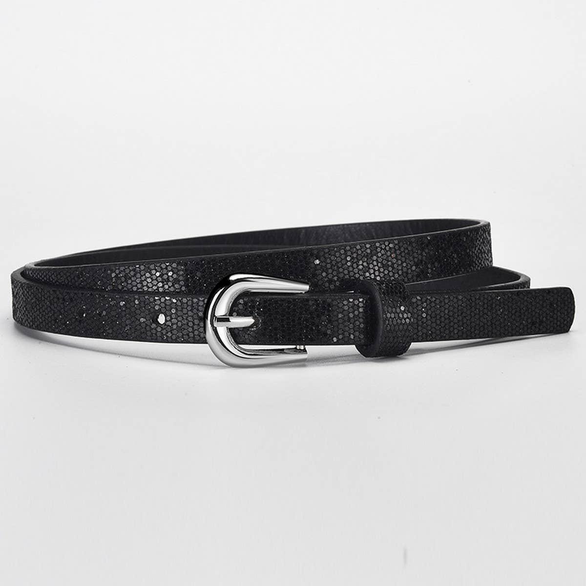 CWABE0880_VERSATILE PERSONALIZED SEQUINED PIN BUCKLE BELT