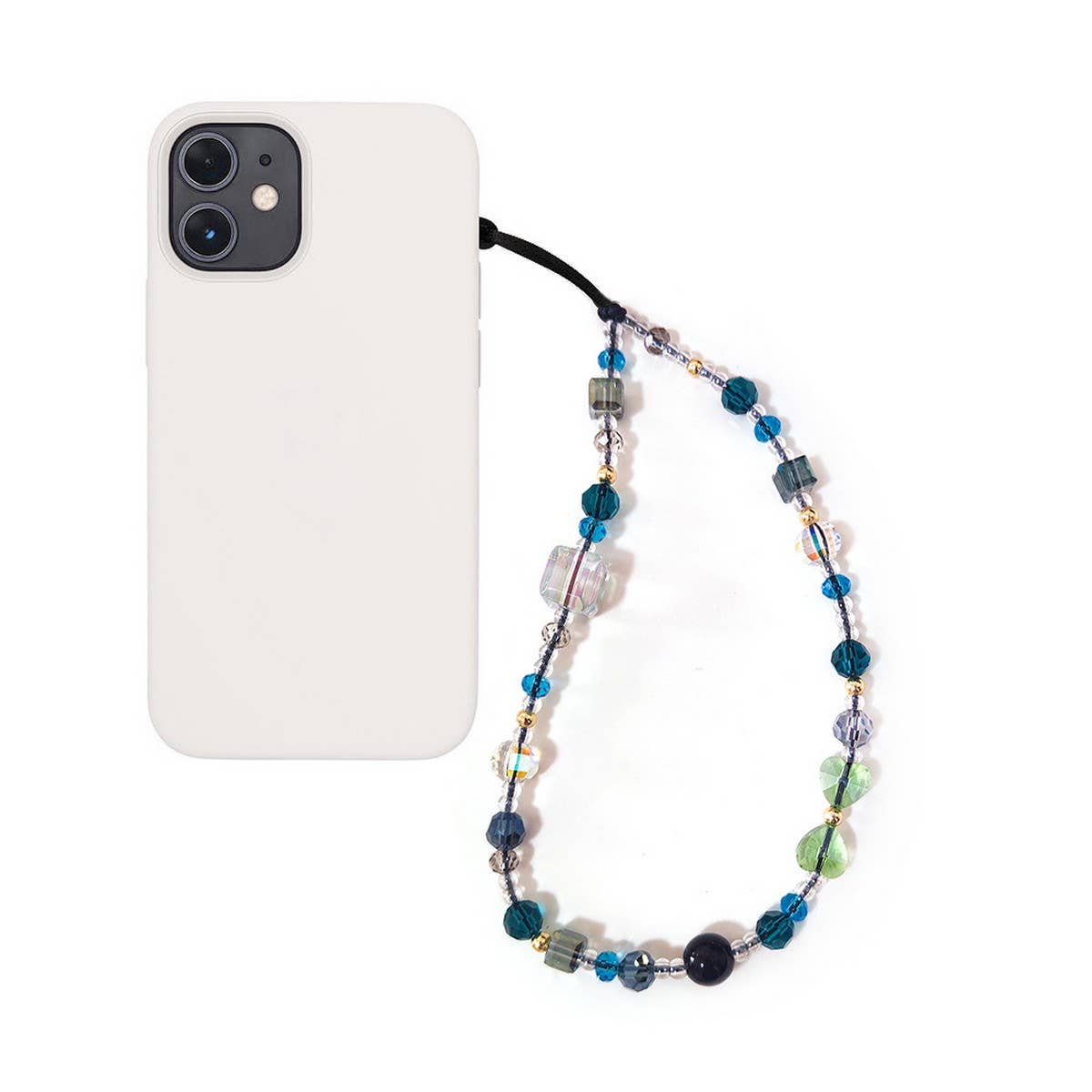 CWMM8716_CRYSTAL BEADED WRISTBAND CELL PHONE STRAP