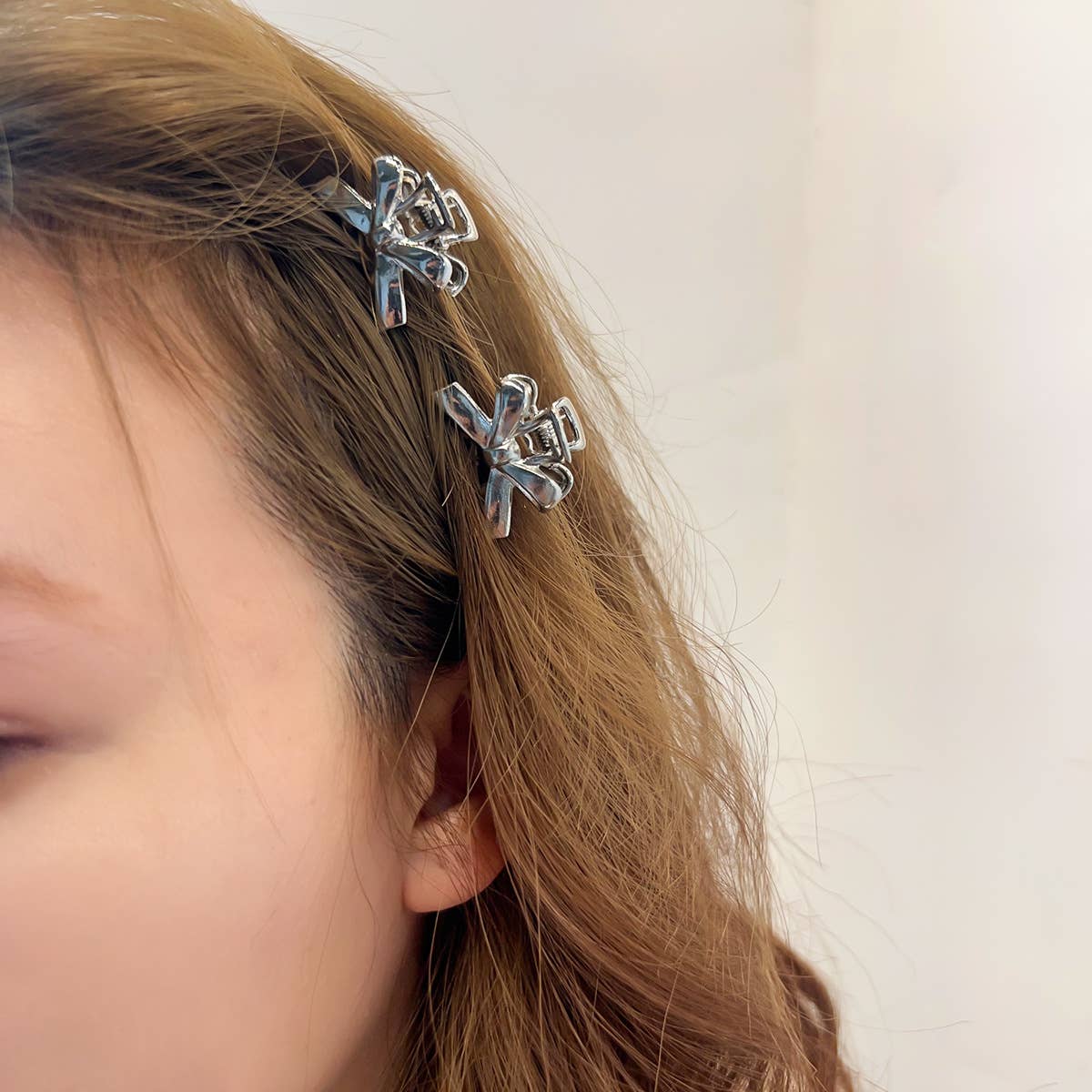 High-end and elegant bow alloy hair clips