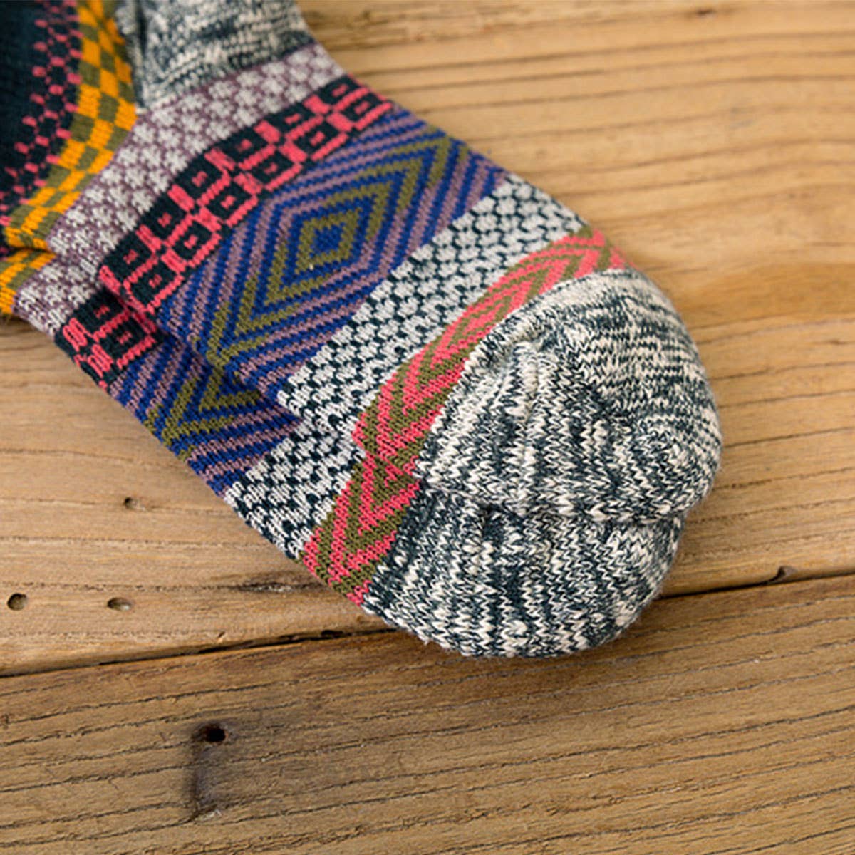 5PCS/SET ALPACA VINTAGE FLORAL PATTERN SOCKS_CWMS0207