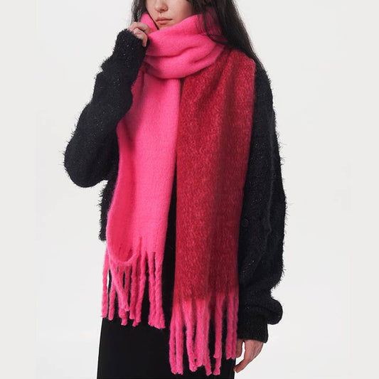 Autumn Winter Double-Color Faux Cashmere Scarf_CWASC0329