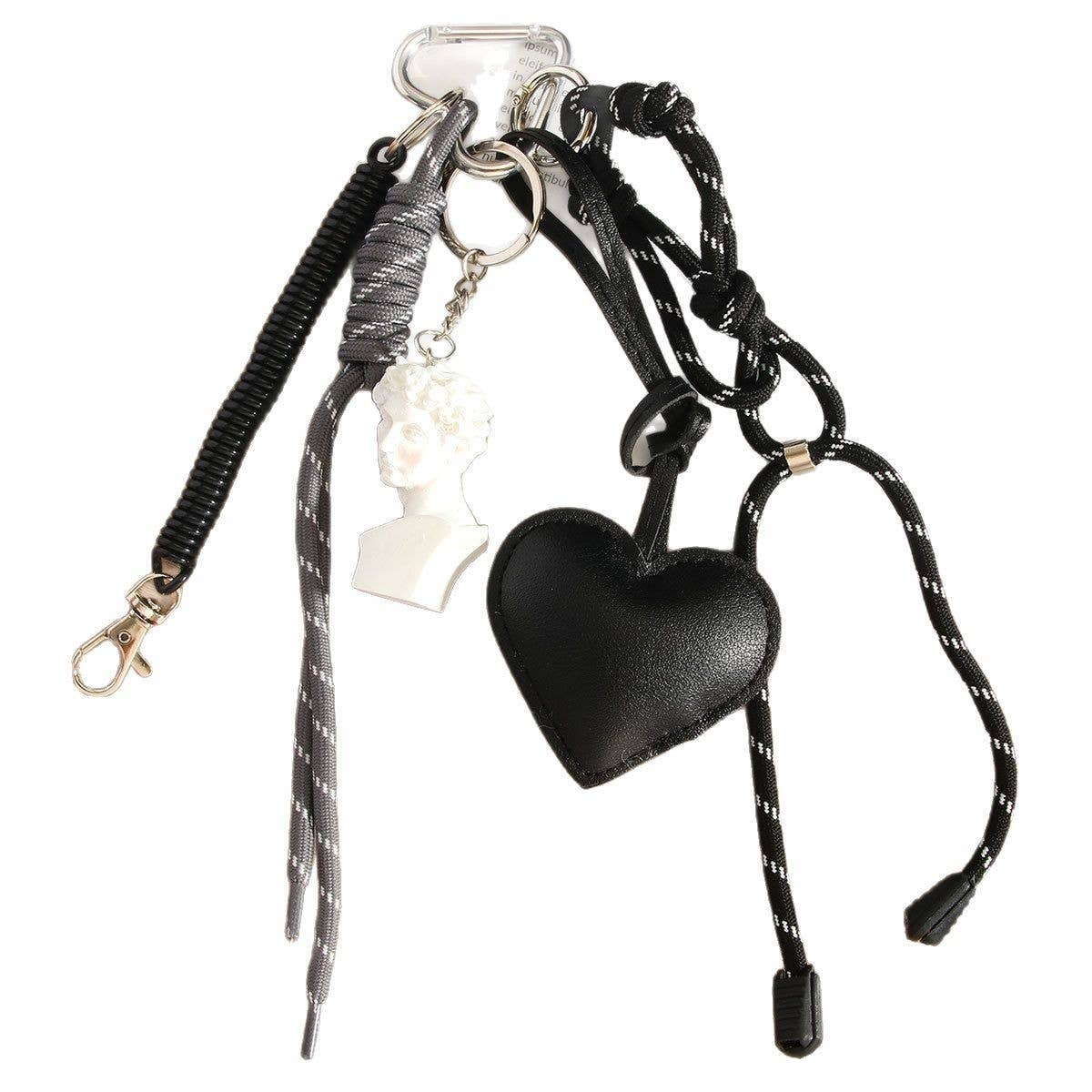 Elegant David Blush Charm with Pearl Heart Chain