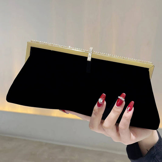 2024 NEW VELVET TEMPERAMENT CLUTCH_CWAB2534