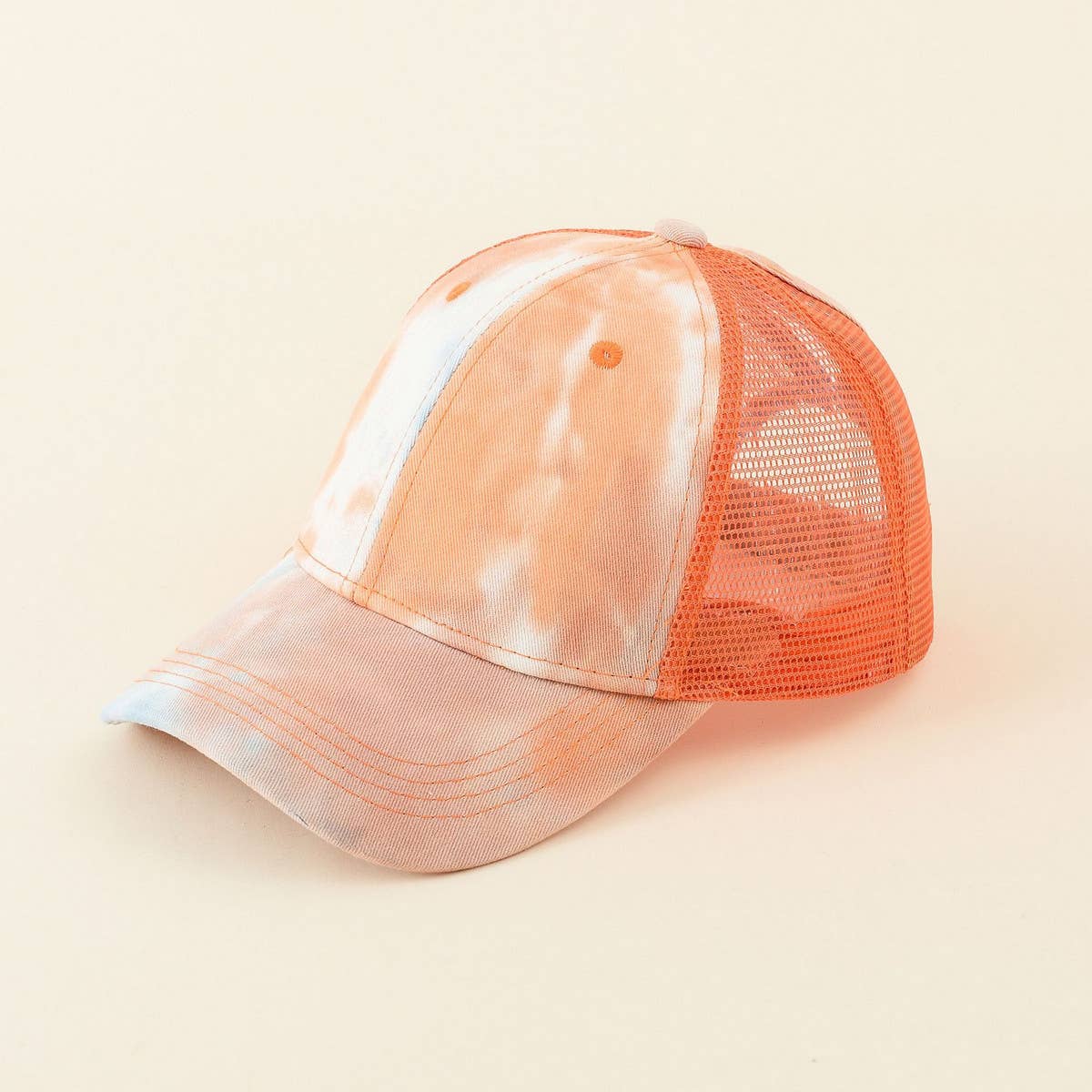 WOMEN TIE-DYE GRADIENT MESH BASEBALL CAP_CWAH1432