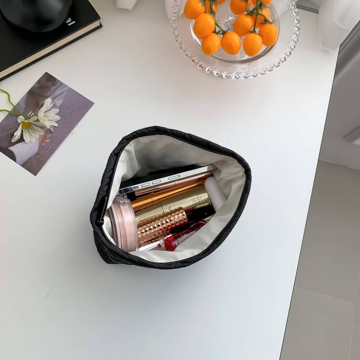 NEW COTTON HEART HAND-HELD PORTABLE COSMETIC BAG_CWAB4404