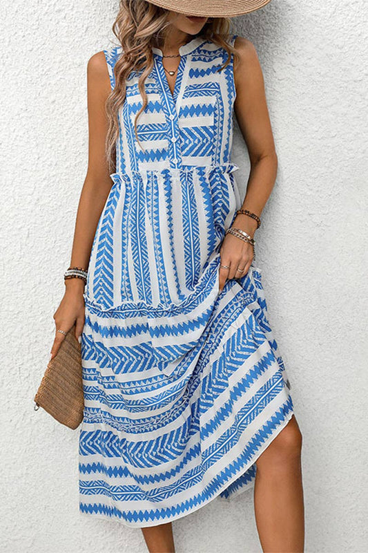 CWDMD4471_SUMMER BOHEMIAN RESORT DRESS
