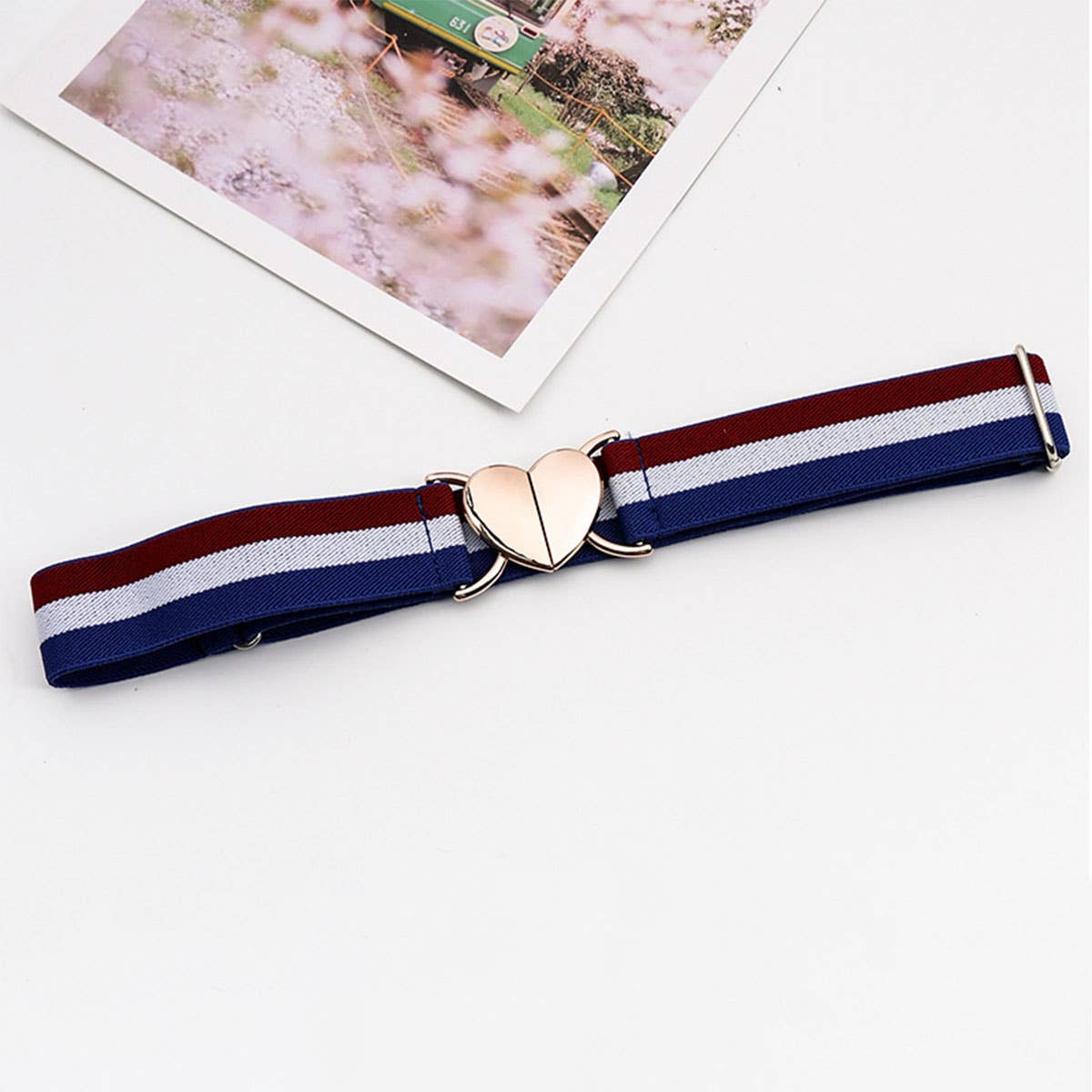 HEART HOOK ELASTIC ADJUSTABLE BRAIDED BELT_CWABE0679