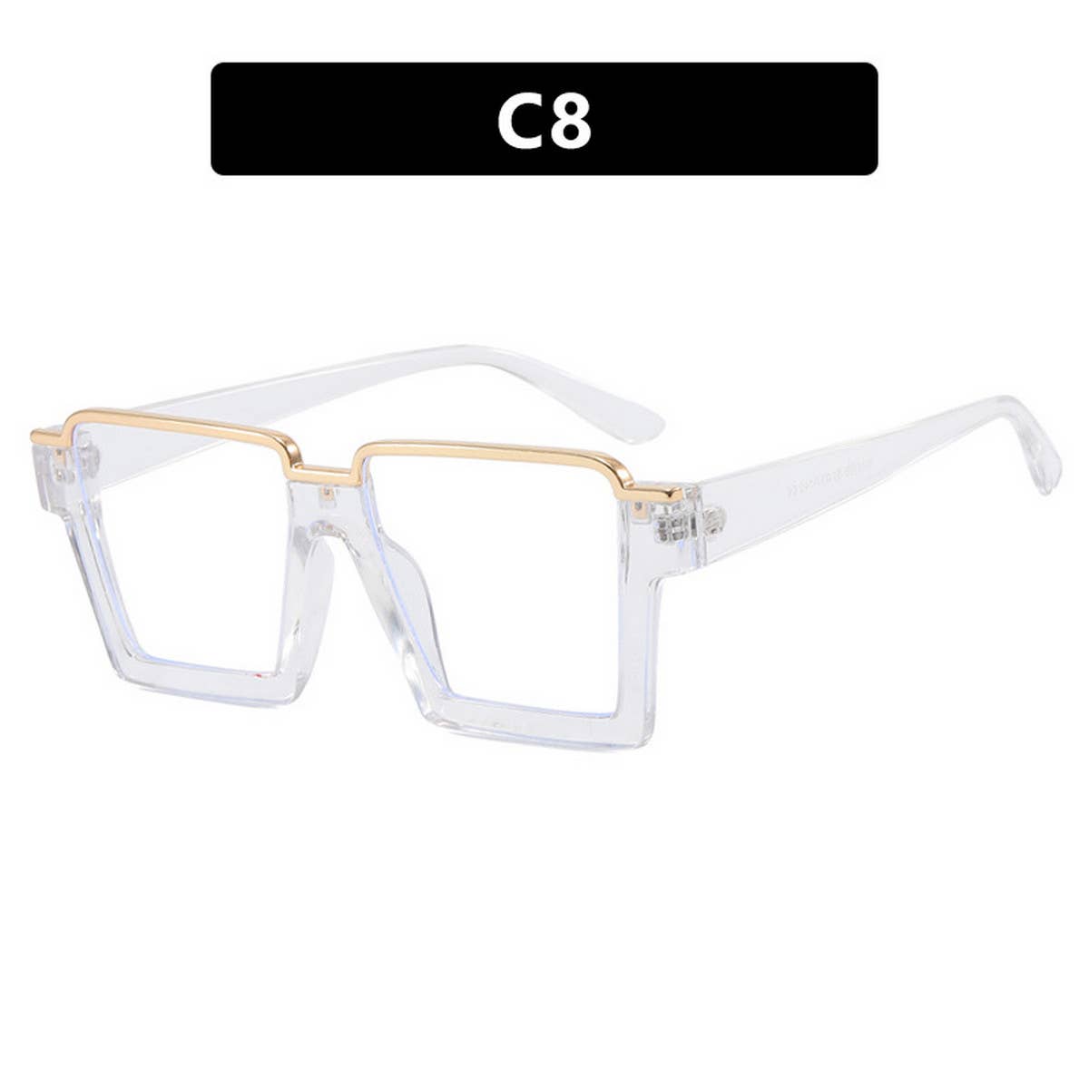 FASHIONABLE SQUARE FLAT GLASSES ANTI-BLUE LIGHT