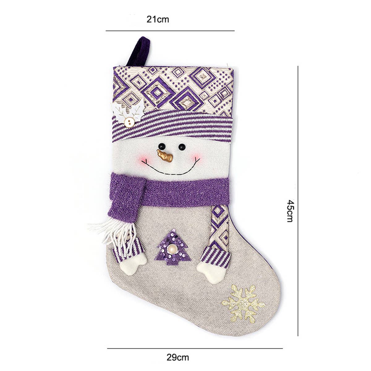 CWMM9475_CHRISTMAS CREATIVE DECORATED SOCKS GIFT BAG