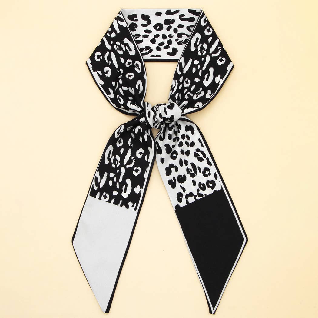 Floral Letter Print Scarf ? Headband & Bag Strap