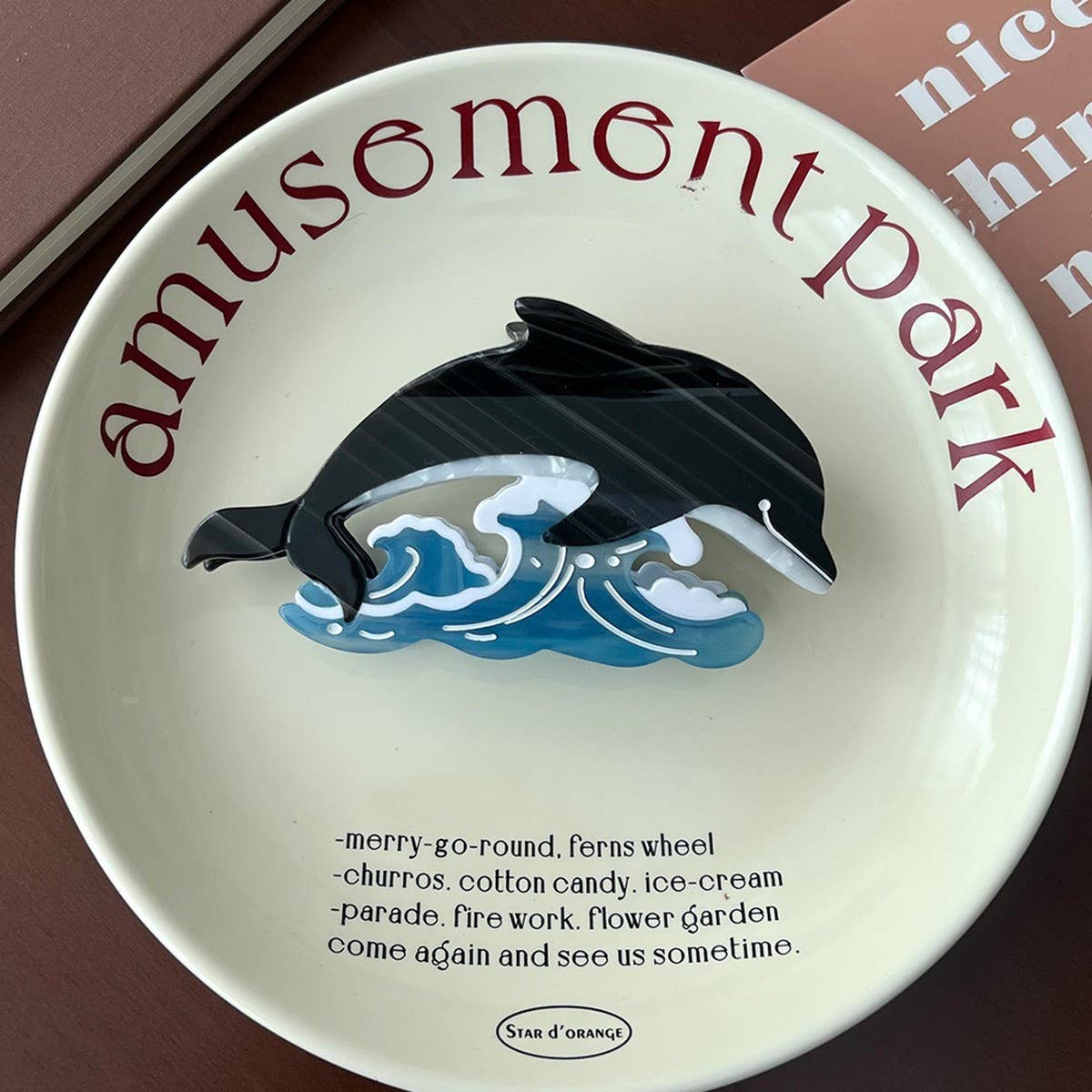 Ocean Series Hair Claw, Dolphin Shark Seal Clip_CWAHA5759