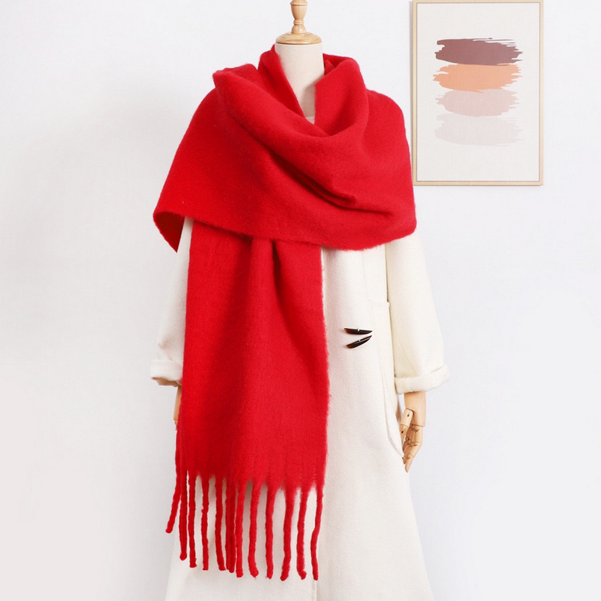 Cozy Solid Scarf ? Winter Thick Warm Wrap