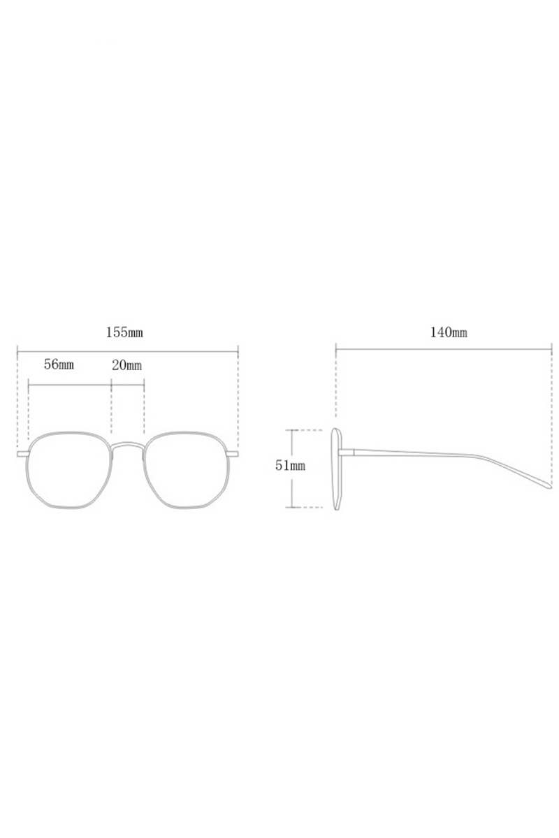 IRREGULAR LARGE FRAME SUNGLASSES