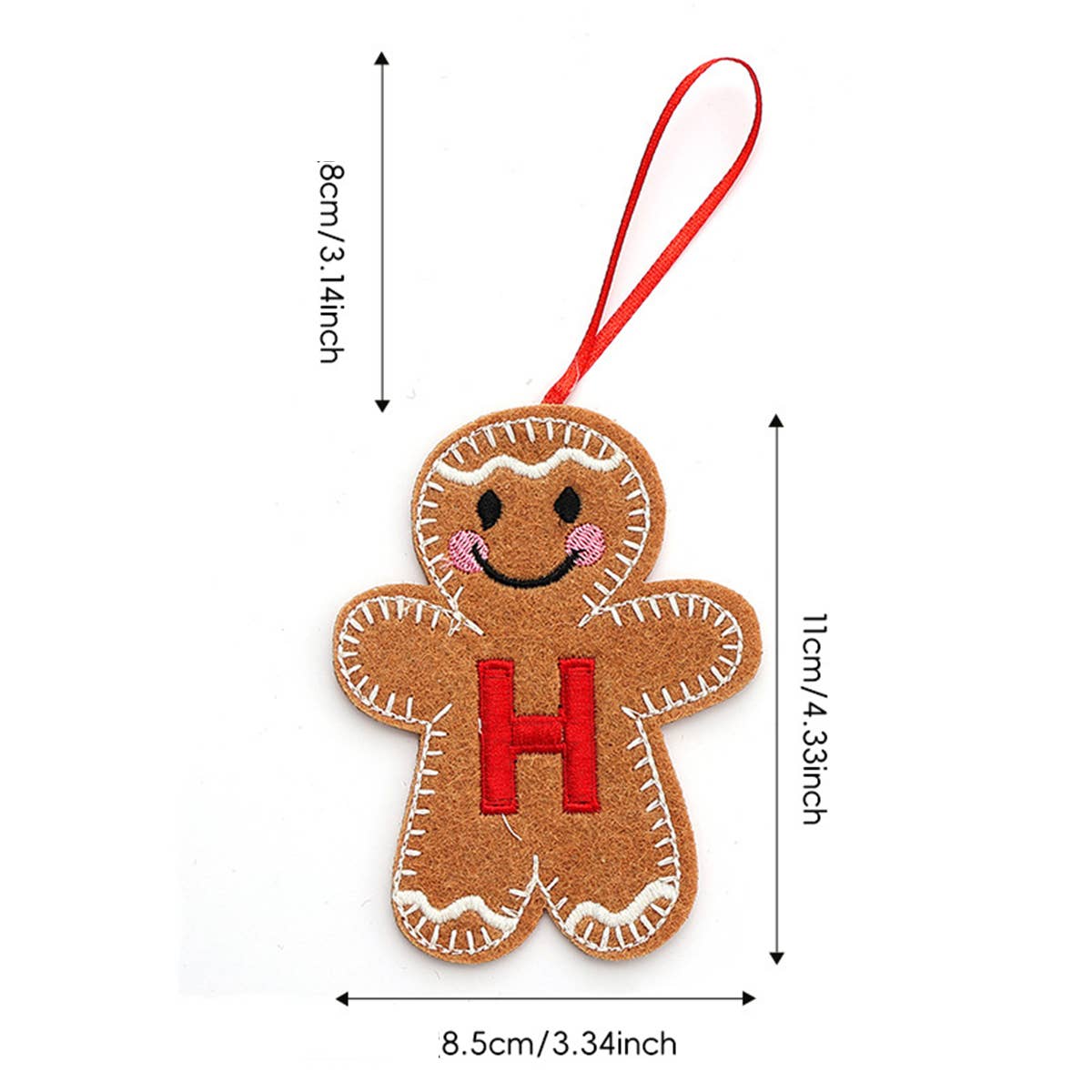 CWMM9399_NEW CHRISTMAS GINGERBREAD MAN DECORATION PENDANT