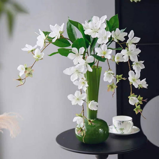 Single Stem Jasmine and Begonia Faux Flower Decor_CWMM6522